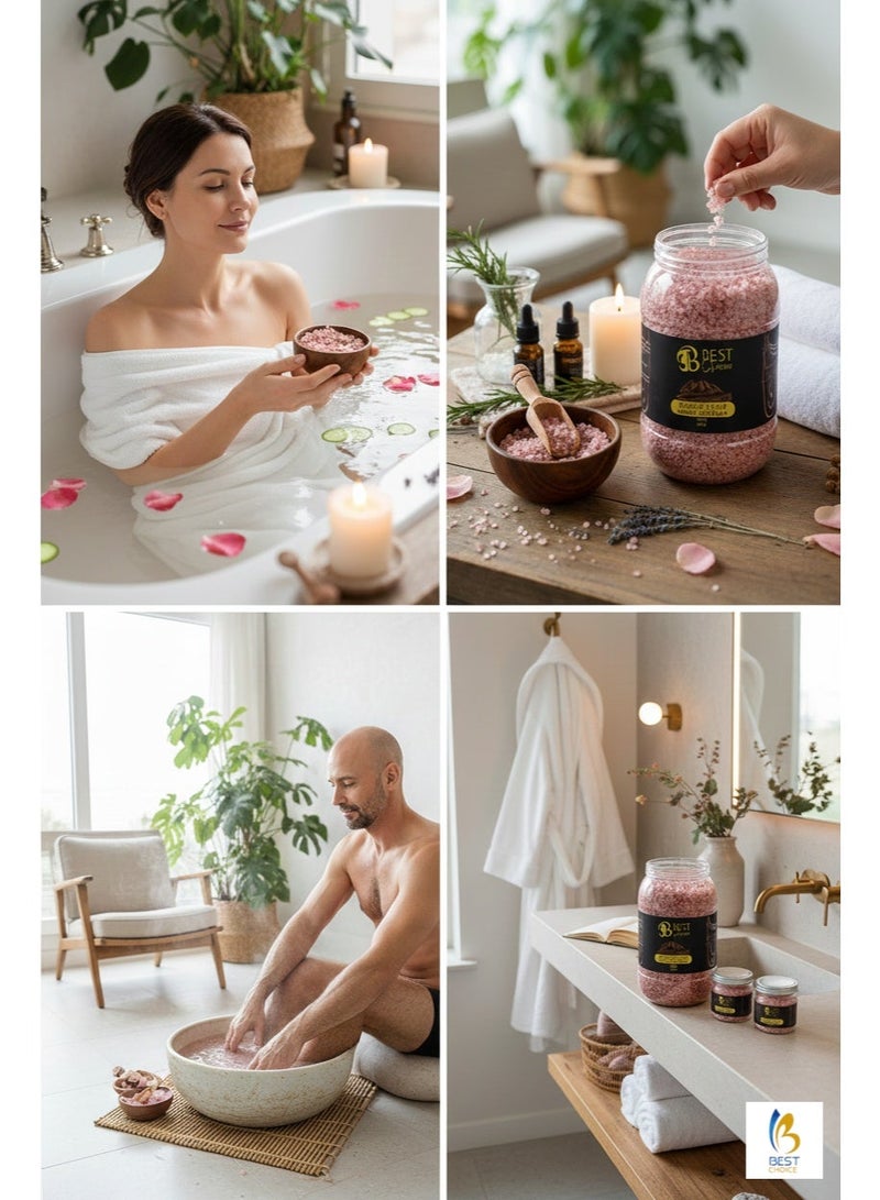 Best Choice Dead Sea Salt Premium Natural Bath Salt 5Kg Jar for Skin Body Hair Care and Relaxation - Oud - Image 3